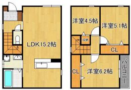 サンラプロ浜町F棟の間取り画像
