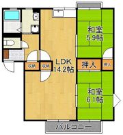 ファミール二島 A棟の間取り画像