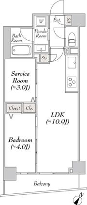 ルミーク文京千石の間取り画像