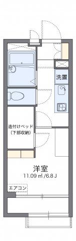 レオパレスブランデール島根の間取り画像