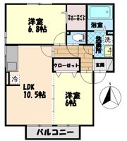 プラザ・シャルムA棟の間取り画像