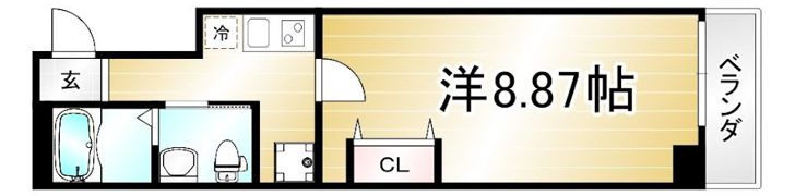 フラッティK＆S千本寺之内の間取り画像