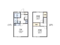 レオパレス香澄の間取り画像
