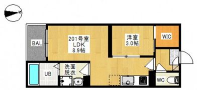Regalest 奥田本町Ⅰの間取り画像