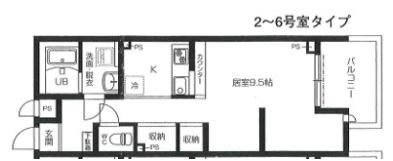 ルミエールガーデン鶴瀬の間取り画像