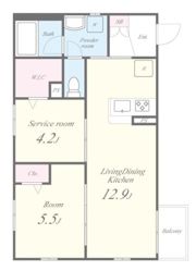 シエルクレール南千住の間取り画像