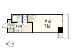 ルミネ東白島の間取り画像