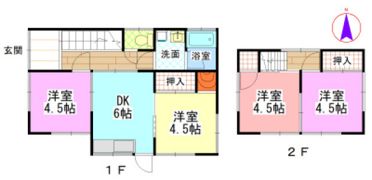 牟佐一戸建の間取り画像