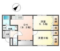 ロイヤルハイツ藤田の間取り画像