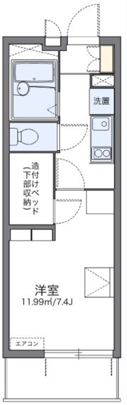 レオパレスLeafの間取り画像