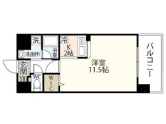 サムティレジデンス平和大通りの間取り画像