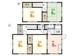 竹本貸家 5号棟の間取り画像