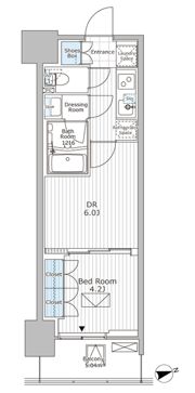 パークアクシス市川の間取り画像