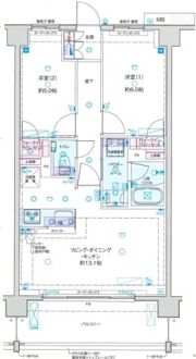 GENOVIA隅田川east skygardenの間取り画像