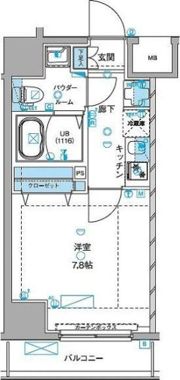 ジェノヴィア浅草Ⅲグリーンヴェールの間取り画像