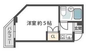ヴィラ上町の間取り画像