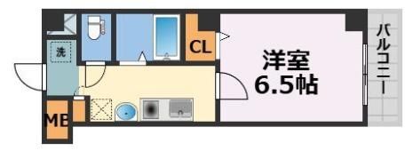 ドエル心斎橋の間取り画像