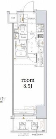 The Log日本橋の間取り画像