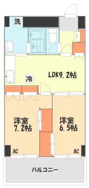 ディフロイデェの間取り画像