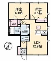 シャーメゾン中府の間取り画像