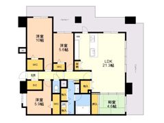 フリーディアシティ二日市の間取り画像