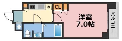 スワンズ谷町セントシティの間取り画像