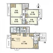 花小金井南町戸建の間取り画像