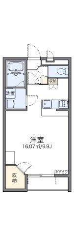 レオパレスル チューレの間取り画像
