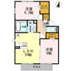 アムールⅡの間取り画像