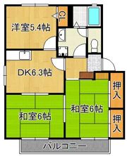 ディアスBEN水巻の間取り画像