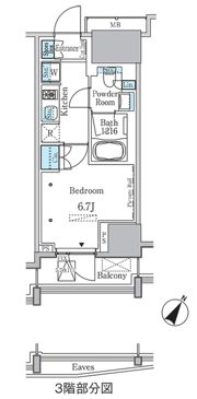 ラテスト白金台の間取り画像