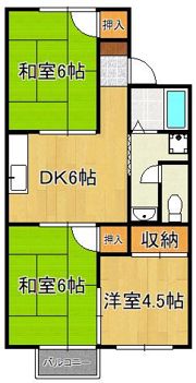 ハイツ杉野の間取り画像