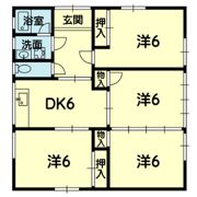 出水4丁目徳永貸家 F棟の間取り画像