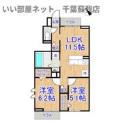 ハレカフアの間取り画像