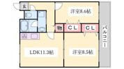 ハイツ西町の間取り画像
