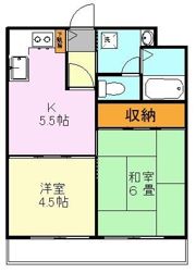 ラポールヤマミツの間取り画像