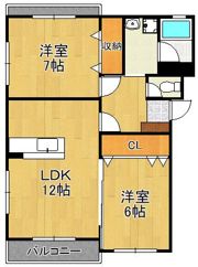 エクセルシティ門司A棟の間取り画像