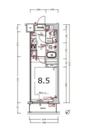 XEBEC京急蒲田の間取り画像