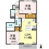 ホワイエ国富の間取り画像