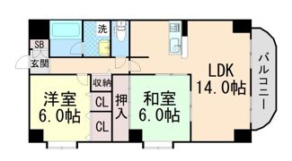エリム摩耶の間取り画像
