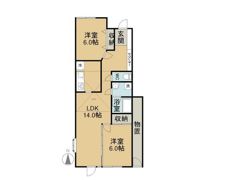 鳥羽タウンハウスAの間取り画像