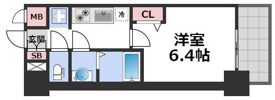 プレサンス堺筋本町エグゼブランの間取り画像