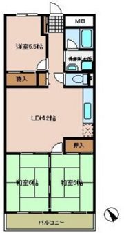 南観音パークマンションの間取り画像