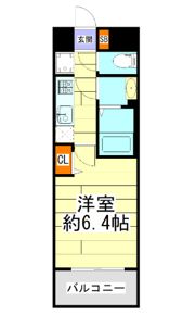 プレサンス桜ノ宮イーサリアルの間取り画像