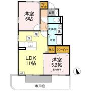 ハイムほなみの間取り画像