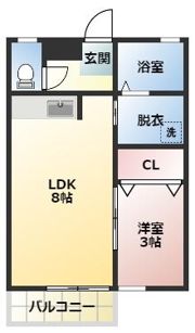 プレステージ風Y‘sの間取り画像