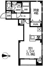 ヘリテージ椎名町 A棟の間取り画像