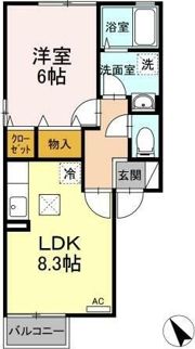 セントポーリア助任の間取り画像