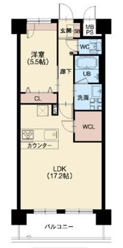 スプランディッド難波WESTIIの間取り画像