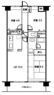 プリムヴェール戸田壱番館の間取り画像